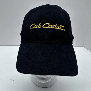 Cub Cadet Hat Dad Cap Equipment Hook And Loop Adjustable Hit Wear Black Yellow - Picture 1 of 12