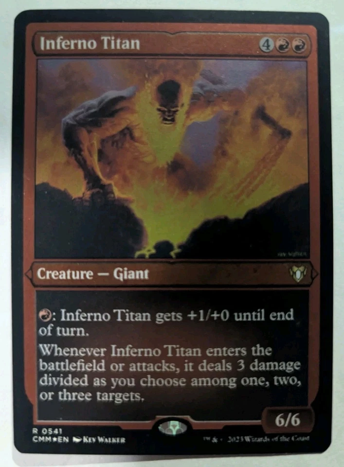 Inferno Titan (Foil Etched) Commander Masters - MTG RARE - Image 1 of 1