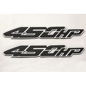 Deluxe Badges Black Carbon Fiber Vinyl '450HP' Inlay for 2017 Raptor [Stainless] - Picture 1 of 3