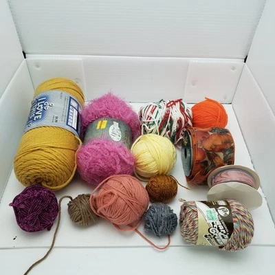 Assorted Bundle Of Specialty Yarn Various Types & Colors for Arts & Crafts - Image 1 of 4