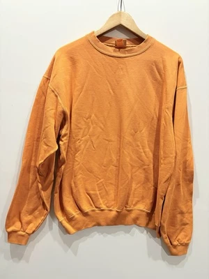 Sudadera vintage de yunque para hombre mediana naranja en blanco lisa salón cómoda nueva sin etiquetas Foto 1 de 4