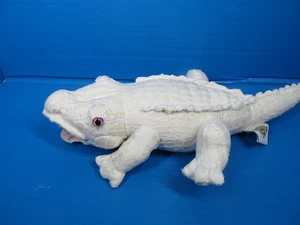 The Petting Zoo White Albino Alligator Plust Stuffed Animal 13" Realistic Plush - Picture 1 of 7