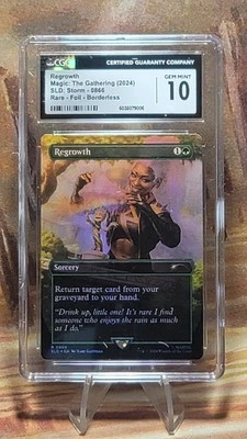 MTG Storm Regrowth 0866 Secret Lair Foil CGC 10 Gem Mint - Image 1 of 4