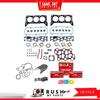 Juego completo de juntas de motor 2004 anillos de cojinete para Ford Mustang 3,9 L OHV DNJ RRK4120B Foto 1 de 4