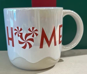 Disney Parks 2025 Christmas HOME Peppermint Ceramic Mug Coffee Cup NEW - Picture 1 of 4