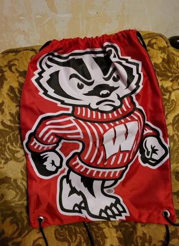 Wisconsin Badgers Drawstring Backpack Cover