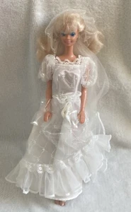 Vintage Mattel 90’s BARBIE Puppe Brautkleid Wedding Dress Dream Nuptial #04 - Bild 1 von 5