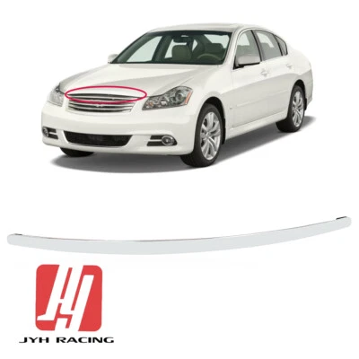 For Infiniti M35 M45 2006-2010 Front Hood Top Chrome Molding Trim 65834-EJ80A Foto 1 de 4