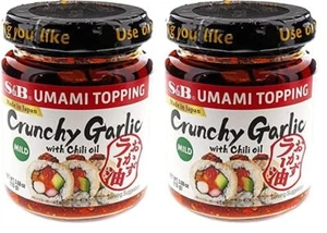 S&B Chili Oil with Crunchy Garlic, 3.9 Ounce (Pack of 2) - Picture 1 of 2