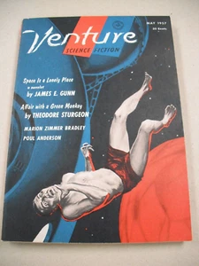 "VENTURE SCIENCE FICTION" 5/57 F/VFN! JAMES GUNN NOVELET! STURGEON! WALT MILLER! - Imagen 1 de 6
