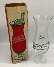 Pat O'Brien's Hurricane Glass New Orleans LA Souvenir Vintage Have Fun