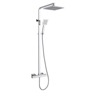 Trisen Zacha Chrome square adjustable thermostatic shower TSS100 - Picture 1 of 2