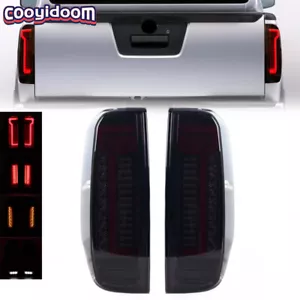 2Pcs LED Smoke Tail Lights For 2005-2014 Nissan Navara D40 Frontier Rear Lamps - Picture 1 of 24