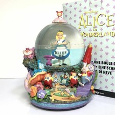 Alice In Wonderland Snow Globe Music Box Disney Storage
