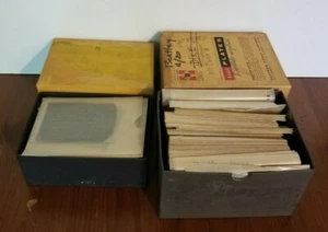 Vintage Kodak Darkroom Plates w/ Cell Biology Microscope Slides Lot of 134 - Picture 1 of 12