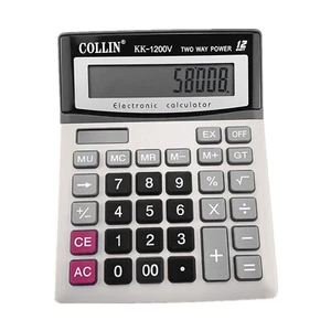 Desk Calculator, 12-Digit Solar Battery Office Calculator with Large LCD Disp... - Picture 1 of 7
