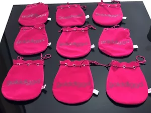 10x Samt ROSA GESCHENKBEUTEL. Konvolut Restposten für Kunst & Bastelprojekt - Bild 1 von 9