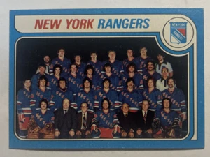 1979-80 Topps New York Rangers Team #254 lista de verificación sin marcar - Imagen 1 de 2