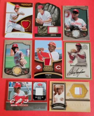 КРАСНАЯ КАРТОЧКА ПИТ РОЗА Джонни Бенча ТОНИ ПЕРЕЗ Кен Гриффи ЗАЧАТИЕ С АВТОГРАФОМ И ДЖЕРСИ - Изображение 1 из 4