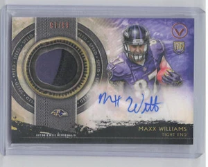 2015 Topps Valor #SHA-MW Maxx Williams RC Patch Auto #'d /99 - Picture 1 of 2