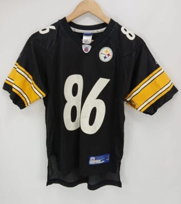 Camiseta deportiva negra de la NFL Reebok Hines Ward #86 Pittsburgh Steelers para jóvenes niños L (14-16) Foto 1 de 4