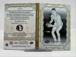 DAVE COWENS 2012-13 UD EXQUISITE COLLEGIATE PATCH BOOKLET AUTO 30/99 - Picture 1 of 1