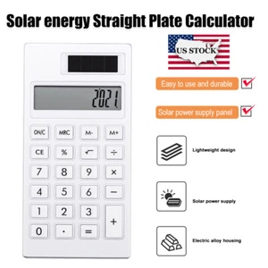 Mini Handheld Solar 12 Digits Calculator, Pocket Size Calculator USA - Picture 1 of 12