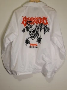 Giacca manica lunga Born x Raised X Dead City Punk RXCX bianca taglia L - Foto 1 di 11