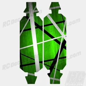 LOSI 5IVE T 4WD TRUCK CHASSIS PROTECTOR WRAP GRAPHIC DEATH METAL GREEN LOSB2540 - Picture 1 of 1
