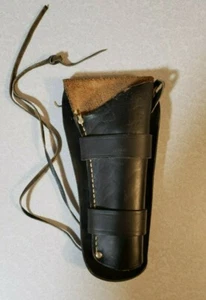 Vintage Leather Holster Circa 1970 9 1/2" Long X 5" Wide At The Top  - Picture 1 of 10