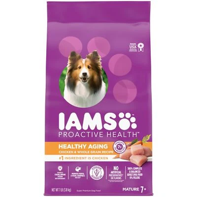IAMS Proactive Health 7 lb alimento para perros mayores con pollo real para un envejecimiento saludable Foto 1 de 4