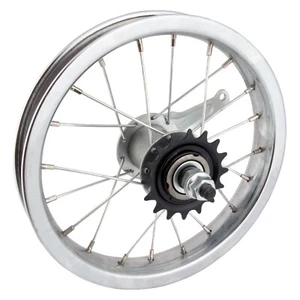 Wheel Rear 12-1/2x2-1/4 203x25 Coaster Brake 3/8 Axle Chrome - Picture 1 of 2