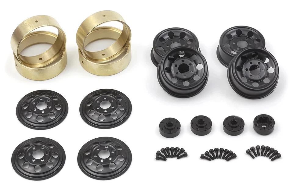 HPI Racing 161162 CS-8 Steel Beadlock Felgen 1.2in 4St schwarz - Bild 1 von 1