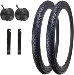 Bike Tires,  26X2.125 Bike Tire Folding Beach Cruiser Tires with Tubes and Lever - Picture 1 of 7