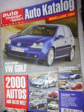 Car Catalog Car Motor Sport AMS No.47 2003/04 Model Year 2004