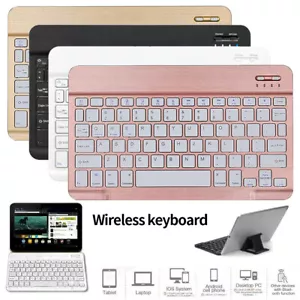 10" Tragbare Bluetooth Tastatur für Samsung Galaxy Tab A/A7/A8/S6 7 ~ 10,5 Tablet - Bild 1 von 16