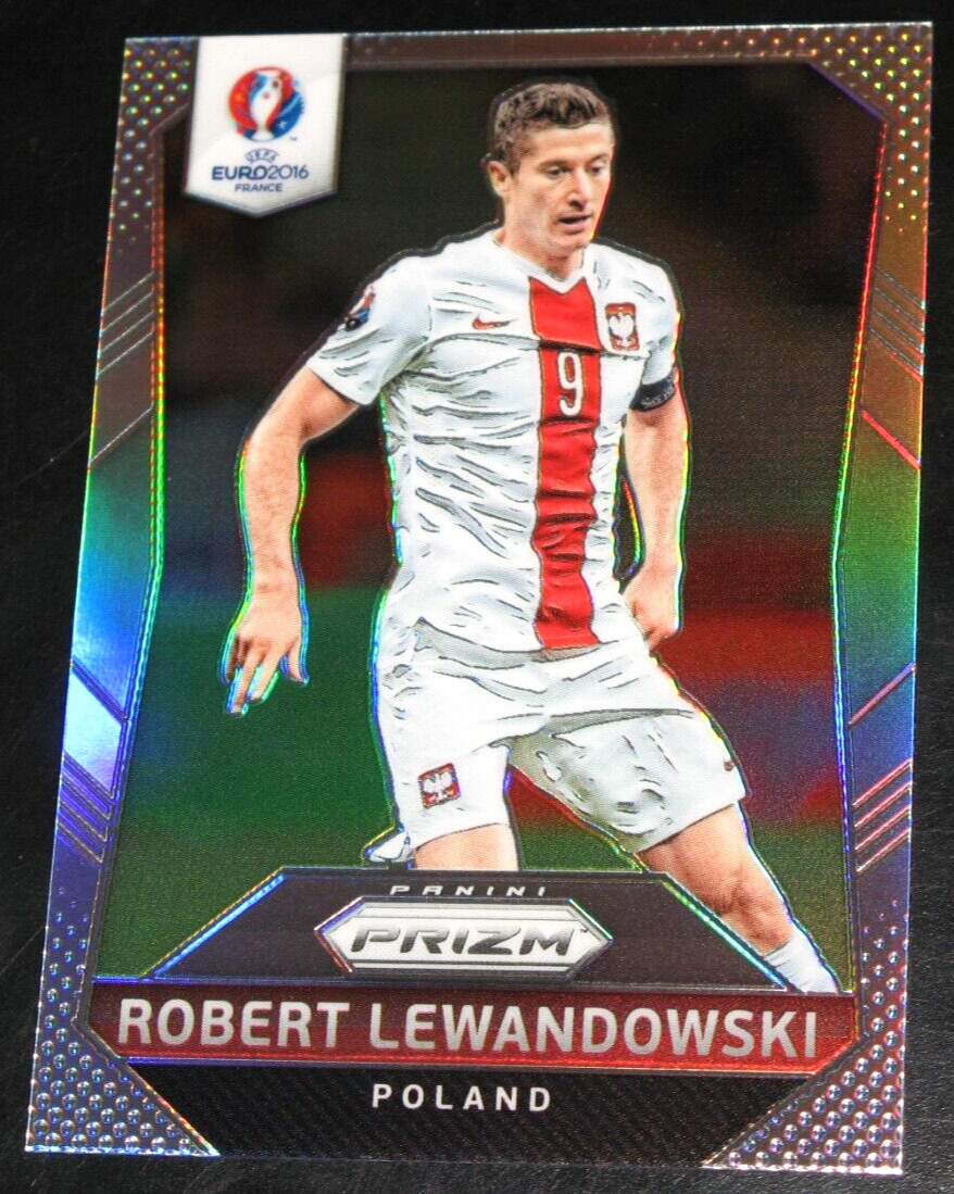 2016 Prizm UEFA Euro Robert Lewandowski SILVER Prizms MINT+ b