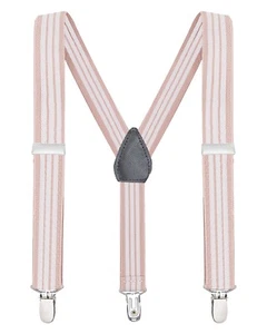 Buyless Fashion Kids Adjustable Suspenders Elastic Solid Color 1 Inch - Y Back - Picture 1 of 266