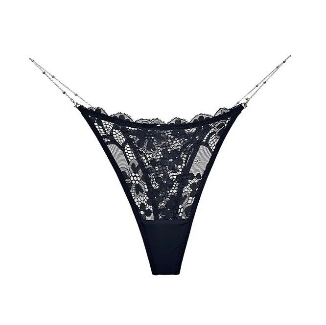 Ladies Womens Sexy T back Chain G-string Thong Panties Lingeries Underwear Brief - Image 1 of 4