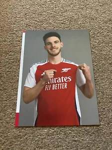Arsenal Official 9x7 Inch Clubcards - Pre Printed Signatures -2024/25 - Rice - Bild 1 von 2