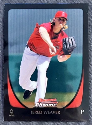 2011 Bowman Chrome Baseball Jered Weaver Angels #140 - Image 1 of 2