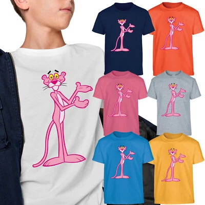 Pink Panther Retro T-Shirt Kinder Jungen Mädchen Männer Frauen Cartoon Geschenk Top alle Größen