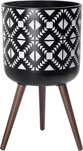 14 Inch Planter Pot with Stand, Mid-Century Tall Plant Pot with Legs for Indoor - Picture 1 of 6