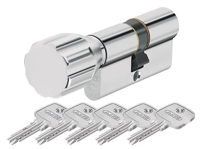 ABUS EC550 Schließzylinder mit Knauf Wendeschlüssel VS inkl. 5 Schlüssel