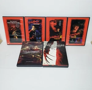A Nightmare On Elm Street Freddy Krueger DVD Lot set of 6 Craven Dream Warrior - Picture 1 of 10