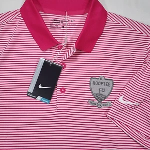 Polo Nike Golf Ajuste Estándar Dri-Fit Para Hombre Pequeño Rosa Rayas Hooptee Manga Corta - Imagen 1 de 10
