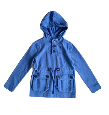 NUEVO CON ETIQUETAS J Crew Azul Crewcuts Niño Ligero Iluminador Sudadera con Capucha Niños Talla 4-5 Foto 1 de 3