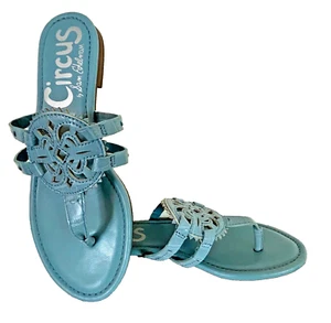 Circus by Sam Edelman Canyon BLAU Medaillon Zehenstegsandalen Damen 6,5 EUR 36,5 - Bild 1 von 11