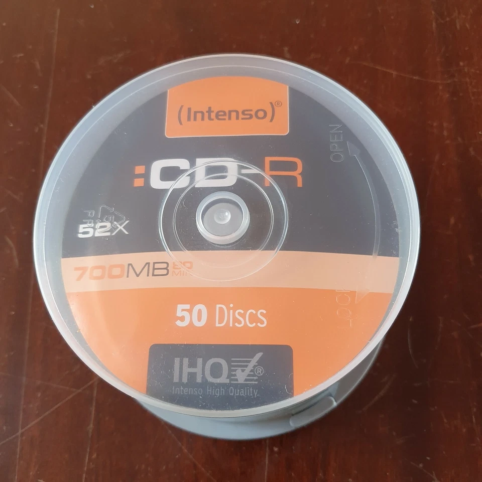 New Intenso CD-R  52 x 700 MB 80 minutes - Image 1 of 1