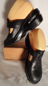 B.O.C. by Born in pelle nera testurizzata, con fibbia, mules, donna 7/38 M - Foto 1 di 12